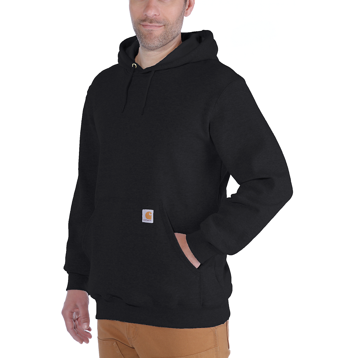 Picture of CARHARTT Loose Fit Midweight Sweatshirt K121 Ανδρικό Φούτερ με κουκούλα BLK - Black