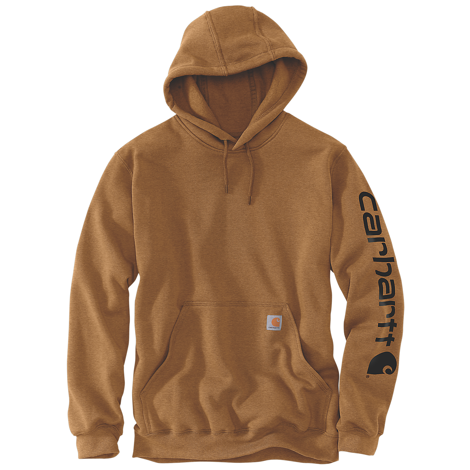 Picture of CARHARTT Loose Fit Midweight Logo Sleeve Graphic Sweatshirt K288 Ανδρικό Φούτερ με κουκούλα BRN - Carhartt Brown