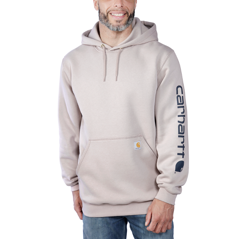 Picture of CARHARTT Loose Fit Midweight Logo Sleeve Graphic Sweatshirt K288 Ανδρικό Φούτερ με κουκούλα V61 - Mink