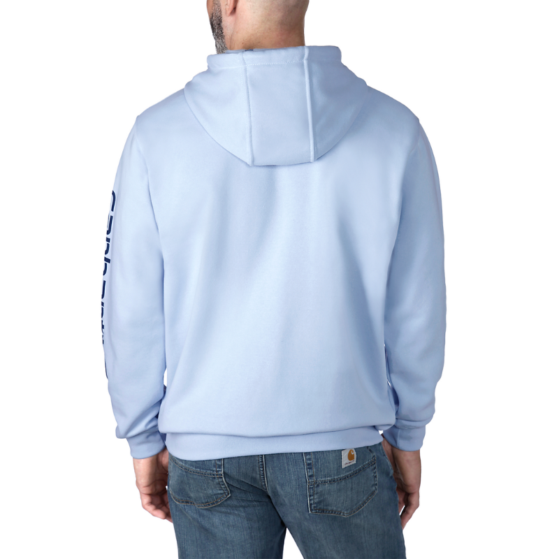 Picture of CARHARTT Loose Fit Midweight Logo Sleeve Graphic Sweatshirt K288 Ανδρικό Φούτερ με κουκούλα HC5 - Fog Blue