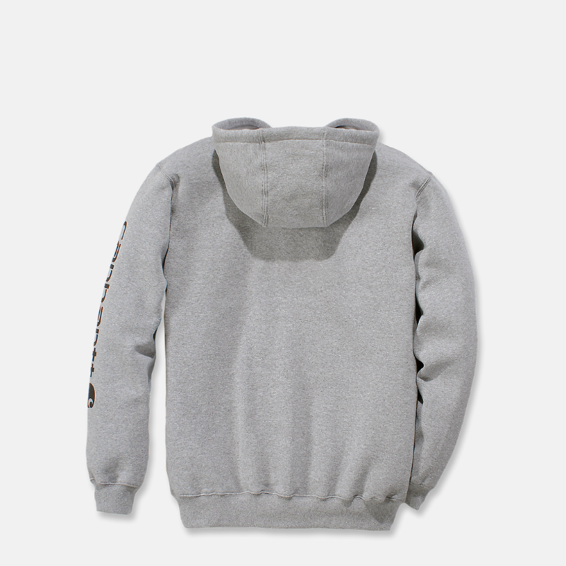 Picture of CARHARTT Loose Fit Midweight Logo Sleeve Graphic Sweatshirt K288 Ανδρικό Φούτερ με κουκούλα E20 - Heather Grey Black