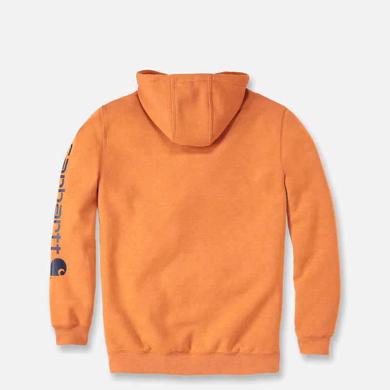 Picture of CARHARTT Loose Fit Midweight Logo Sleeve Graphic Sweatshirt K288 Ανδρικό Φούτερ με κουκούλα Q66 - Marmalade Heather