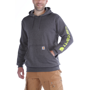 Εικόνα της CARHARTT Loose Fit Midweight Logo Sleeve Graphic Sweatshirt K288 Ανδρικό Φούτερ με κουκούλα 026 - Carbon Heather