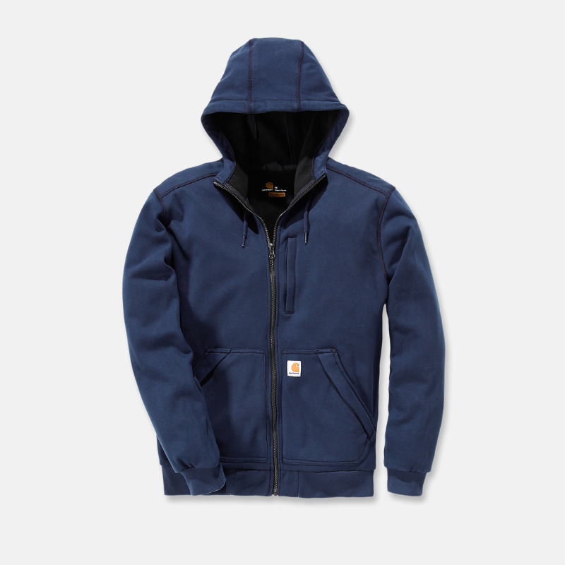 Picture of CARHARTT Wind Fighter Relaxed Fit Midweight Full Zip Sweatshirt 101759 Ανδρική Ζακέτα με κουκούλα 412 - Navy