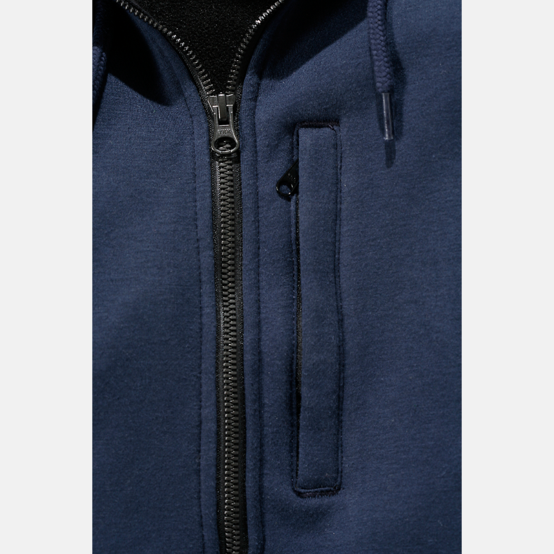 Picture of CARHARTT Wind Fighter Relaxed Fit Midweight Full Zip Sweatshirt 101759 Ανδρική Ζακέτα με κουκούλα 412 - Navy