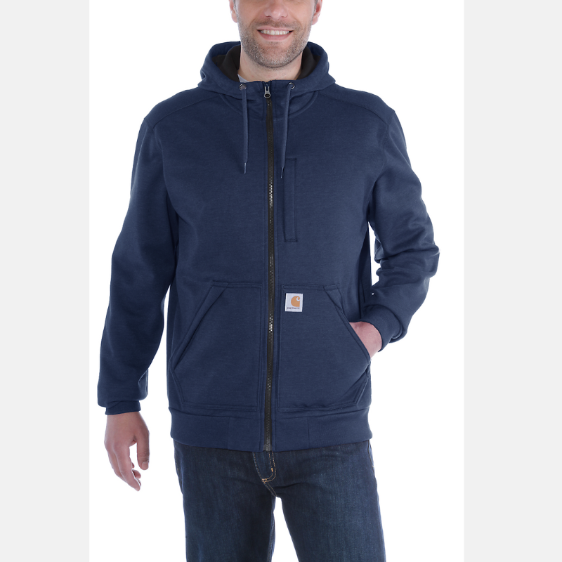 Picture of CARHARTT Wind Fighter Relaxed Fit Midweight Full Zip Sweatshirt 101759 Ανδρική Ζακέτα με κουκούλα 412 - Navy