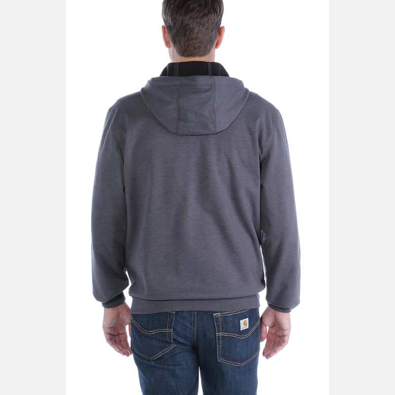 Picture of CARHARTT Wind Fighter Relaxed Fit Midweight Full Zip Sweatshirt 101759 Ανδρική Ζακέτα με κουκούλα 026 - Carbon Heather