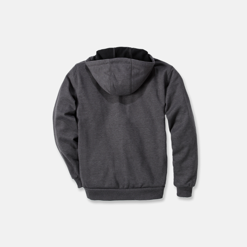 Picture of CARHARTT Wind Fighter Relaxed Fit Midweight Full Zip Sweatshirt 101759 Ανδρική Ζακέτα με κουκούλα 026 - Carbon Heather