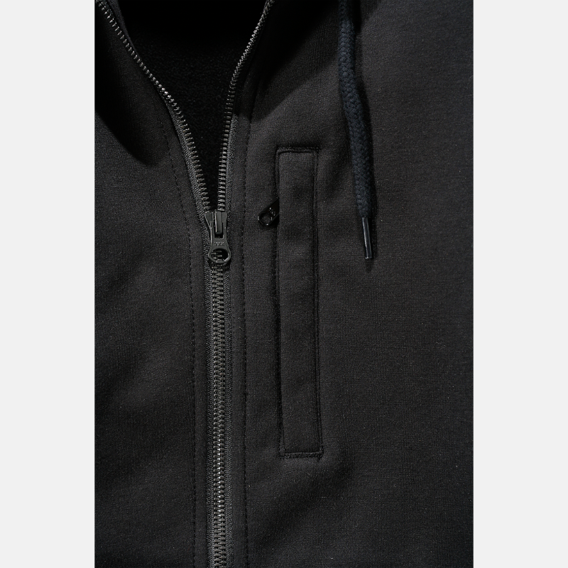 Picture of CARHARTT Wind Fighter Relaxed Fit Midweight Full Zip Sweatshirt 101759 Ανδρική Ζακέτα με κουκούλα 001 - Black