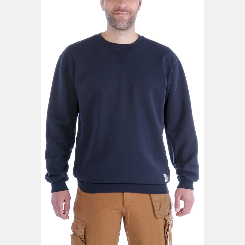 Picture of CARHARTT Relaxed Fit Midweight Crewneck Sweatshirt K124 Ανδρικό Φούτερ 472 - Navy