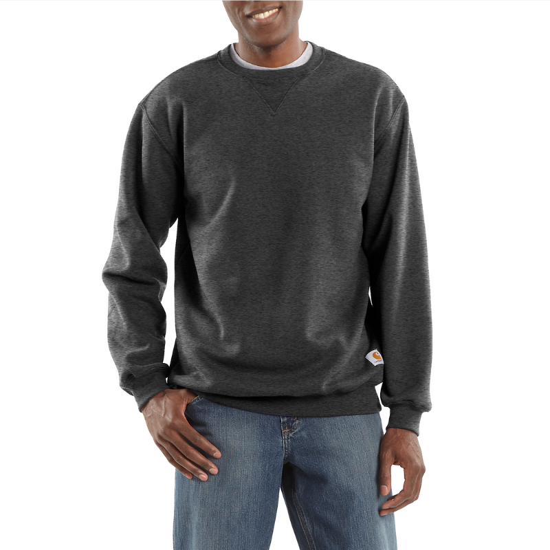 Picture of CARHARTT Relaxed Fit Midweight Crewneck Sweatshirt K124 Ανδρικό Φούτερ 026 - Carbon Heather