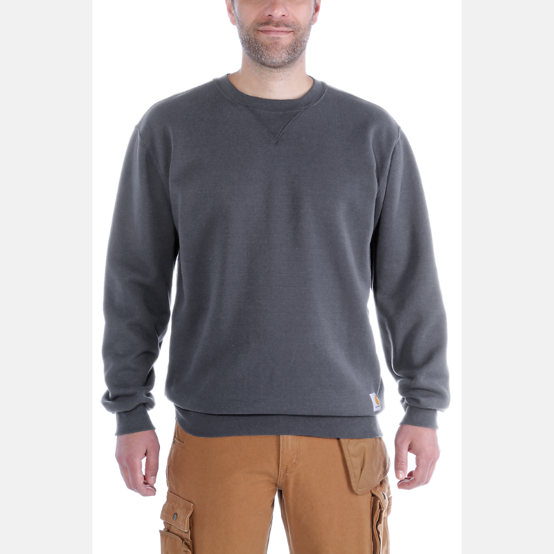 Picture of CARHARTT Relaxed Fit Midweight Crewneck Sweatshirt K124 Ανδρικό Φούτερ 026 - Carbon Heather