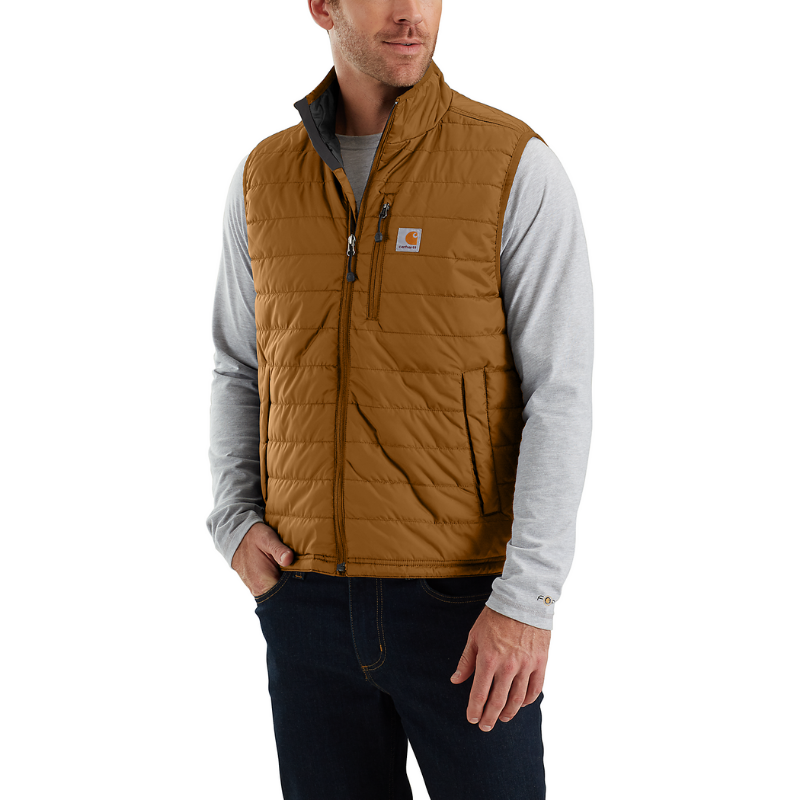 Picture of CARHARTT Rain Defender Relaxed Fit Lightweight Insulated Vest 102286 Ανδρικό Γιλέκο BRN - Carhartt Brown