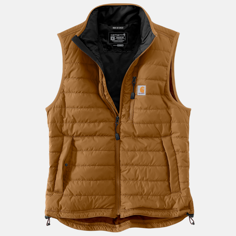 Picture of CARHARTT Rain Defender Relaxed Fit Lightweight Insulated Vest 102286 Ανδρικό Γιλέκο BRN - Carhartt Brown