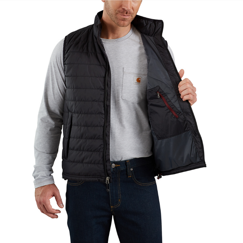 Picture of CARHARTT Rain Defender Relaxed Fit Lightweight Insulated Vest 102286 Ανδρικό Γιλέκο 001 - Black