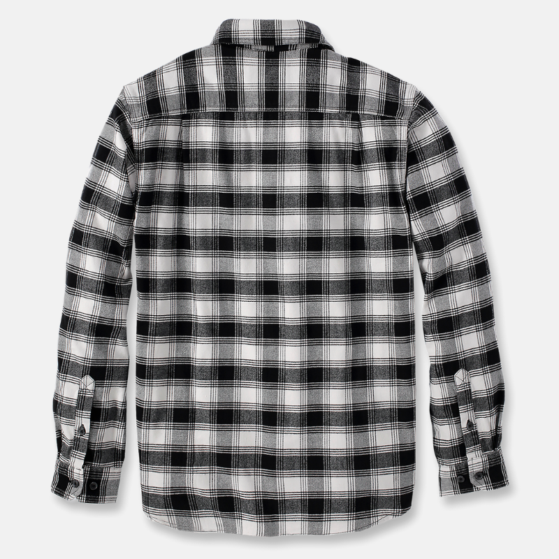 Picture of CARHARTT Rugged Flex Relaxed Fit Midweight Flannel LS Plaid Shirt 105945 Ανδρικό Πουκάμισο W03 - Malt