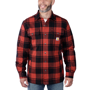 Εικόνα της CARHARTT Relaxed Fit Heavyweight Flannel Sherpa Lined Shirt Jac 105939 Ανδρικό Μπουφάν-Ζακέτα R81 - Red Ochre