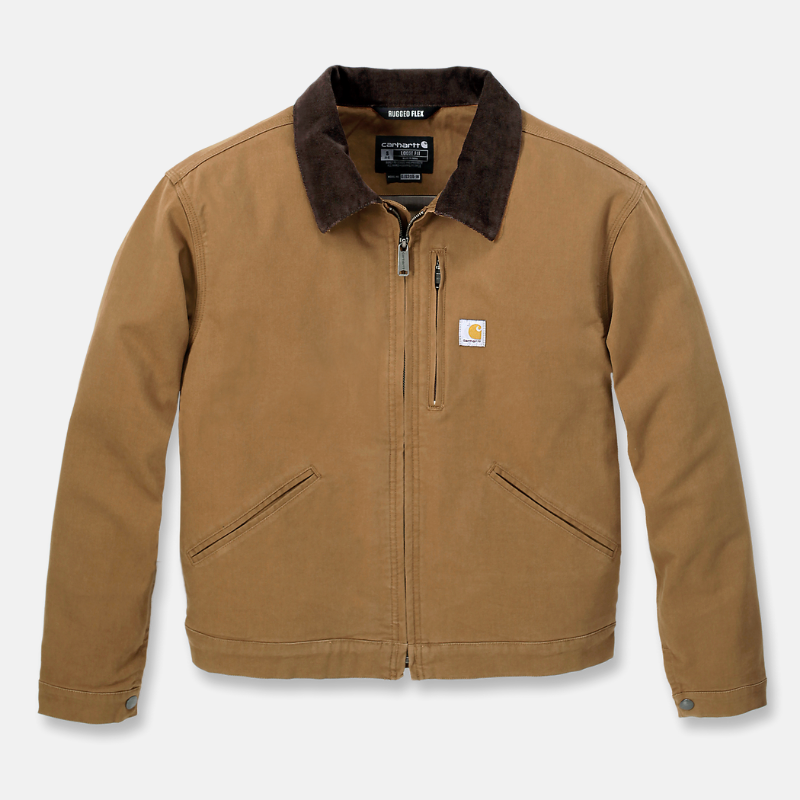 Picture of CARHARTT Rugged Flex Relaxed Fit Canvas Detroit Jacket 106208 Γυναικείο Μπουφάν BRN - Carhartt Brown