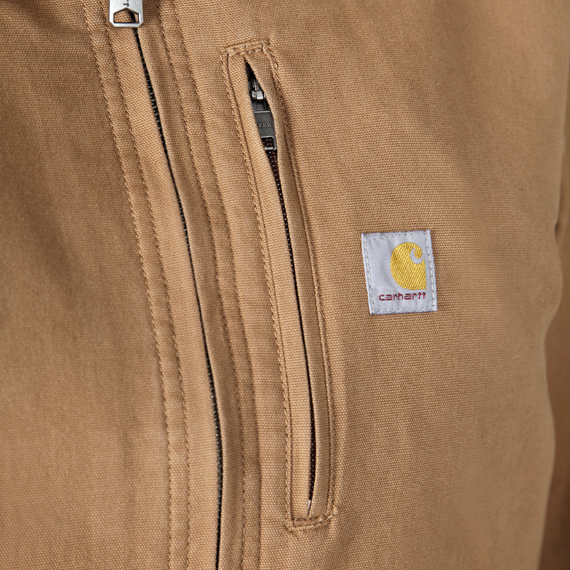 Picture of CARHARTT Rugged Flex Relaxed Fit Canvas Detroit Jacket 106208 Γυναικείο Μπουφάν BRN - Carhartt Brown