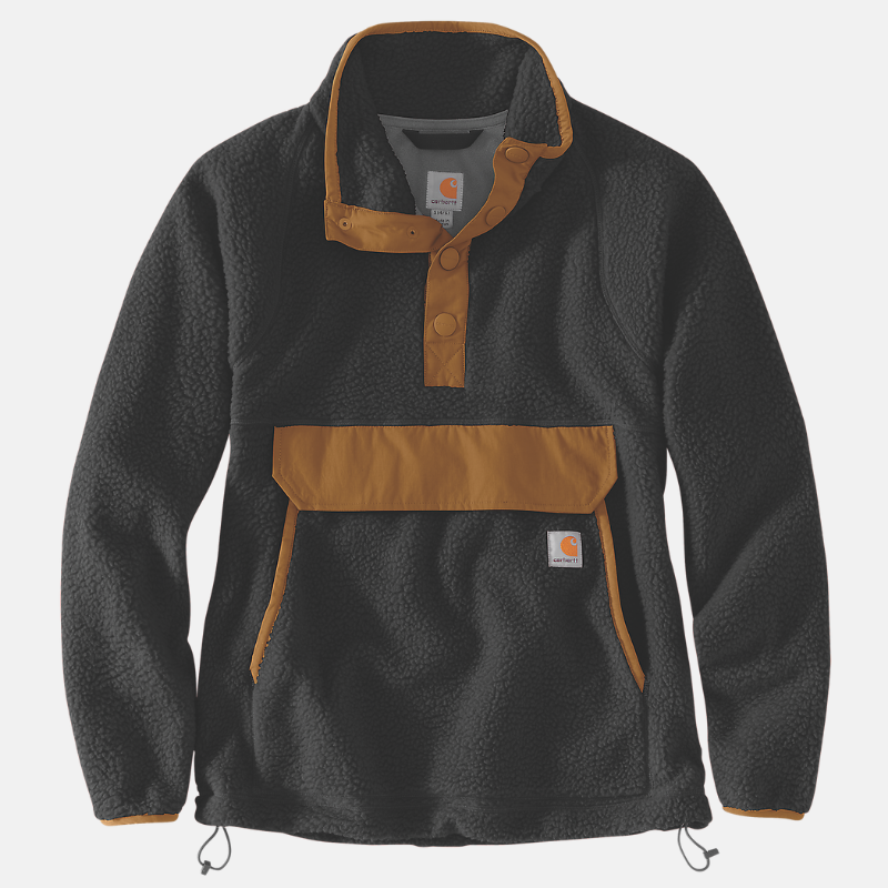 Picture of CARHARTT Relaxed Fit Fleece Pullover 104922 Γυναικεία Μπλούζα Μπουφάν BLK - Black