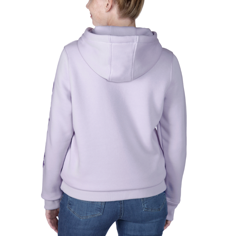 Picture of CARHARTT Logo Sleeve Graphic Sweatshirt 102791 Γυναικείο Φούτερ με κουκούλα V62 - Lilac Haze