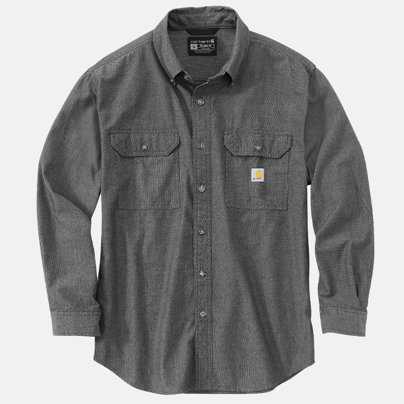 Picture of CARHARTT Loose Fit Midweight Chambray LS Shirt 104368 Ανδρικό Πουκάμισο BKC - Black Chambray