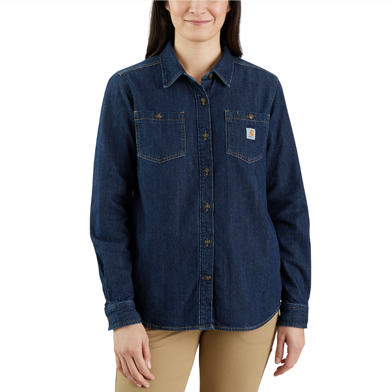 Picture of CARHARTT Loose Fit Twill Shirt Jac 105492 Γυναικείο Πουκάμισο H85 - Zion