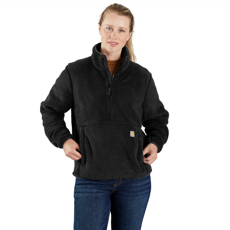 Picture of CARHARTT Loose Fit Fleece Pullover 106470 Γυναικεία Μπλούζα Μπουφάν N04 - Black