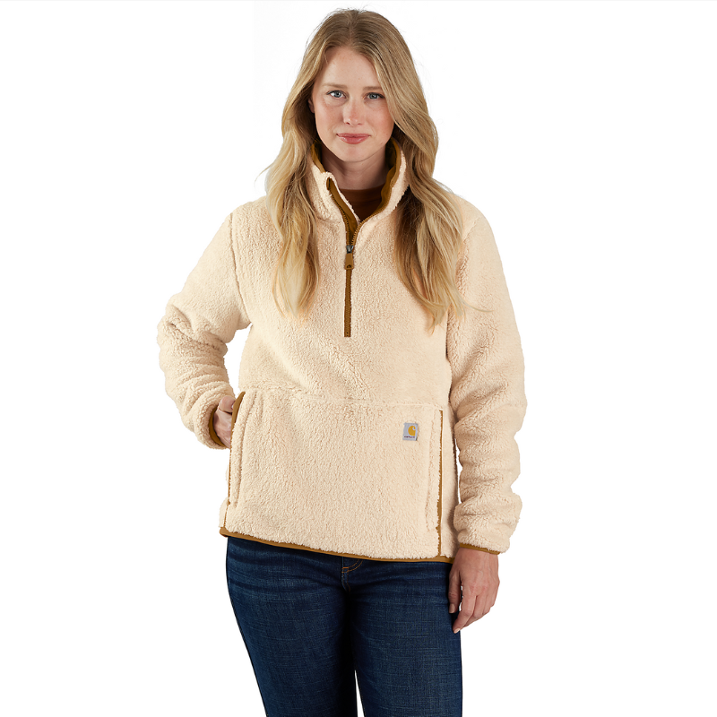 Picture of CARHARTT Loose Fit Fleece Pullover 106470 Γυναικεία Μπλούζα Μπουφάν A16 - Oat Milk