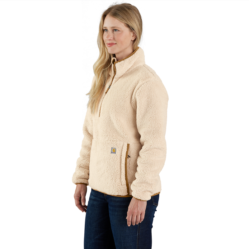 Picture of CARHARTT Loose Fit Fleece Pullover 106470 Γυναικεία Μπλούζα Μπουφάν A16 - Oat Milk