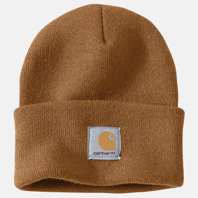 Picture of CARHARTT A18 Knit Cuffed Beanie Unisex Σκούφος BRN - Carhartt Brown