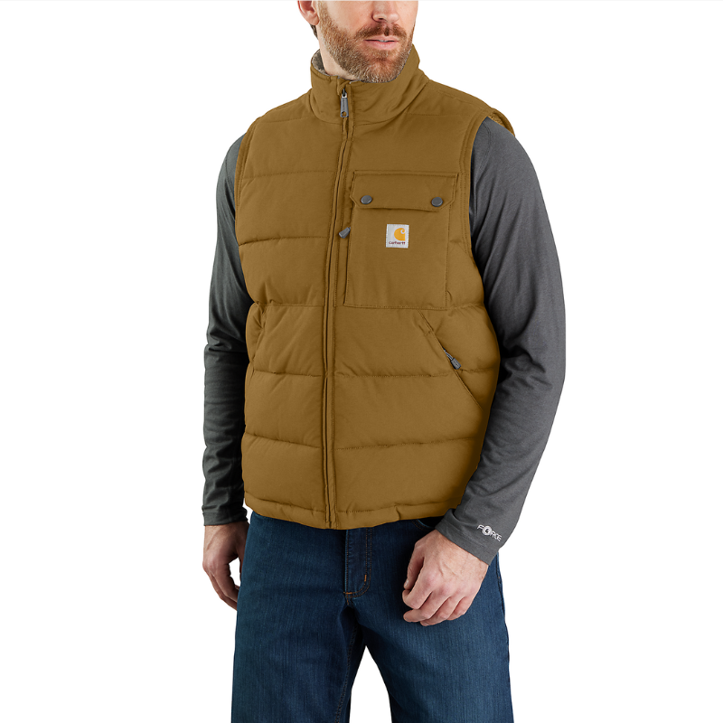 Picture of CARHARTT Montana Loose Fit Insulated Vest 105475 Ανδρικό Γιλέκο B33 - Oak Brown