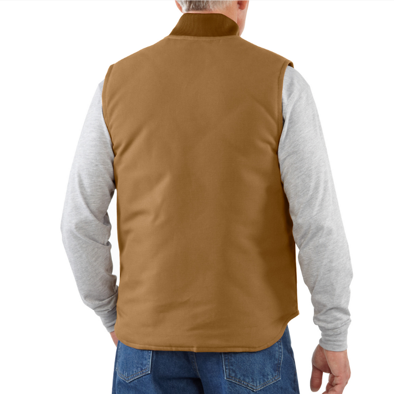 Picture of CARHARTT Relaxed Fit Firm Duck Insulated Rib Collar Vest V01 Ανδρικό Γιλέκο BRN - Carhartt Brown