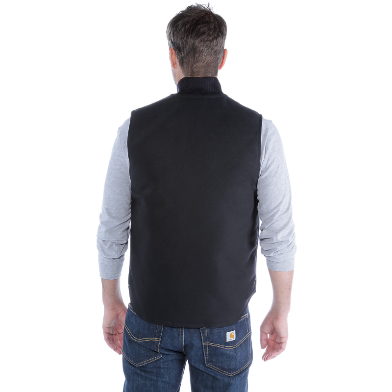 Picture of CARHARTT Relaxed Fit Firm Duck Insulated Rib Collar Vest V01 Ανδρικό Γιλέκο BLK - Black