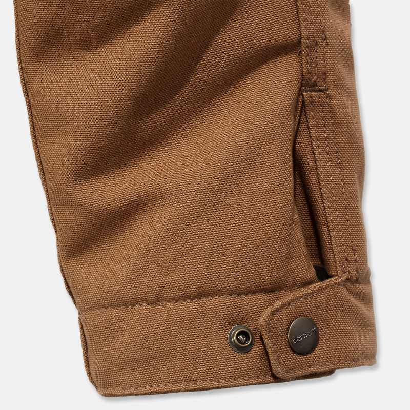 Picture of CARHARTT Relaxed Fit Duck Blanket Lined Detroit Jacket 103828 Ανδρικό Μπουφάν BRN - Carhartt Brown