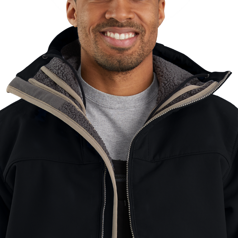 Picture of CARHARTT Super Dux Relaxed Fit Sherpa Lined Active Jac 105001 Ανδρικό Μπουφάν N04 - Black