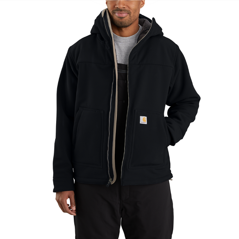 Picture of CARHARTT Super Dux Relaxed Fit Sherpa Lined Active Jac 105001 Ανδρικό Μπουφάν N04 - Black