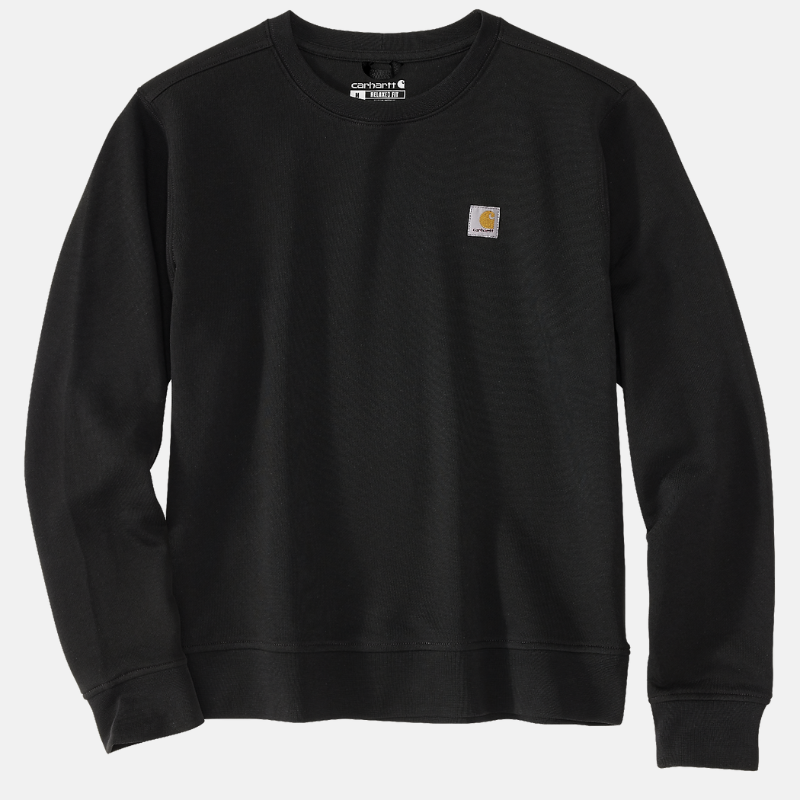 Picture of CARHARTT Relaxed Fit Midweight French Terry Crewneck Sweatshirt 106179 Γυναικεία Μπλούζα N04 - Black