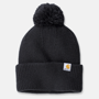 Εικόνα της CARHARTT Knit Pom Pom Cuffed Beanie 106003 Γυναικείος Σκούφος N04 - Black