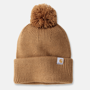 Εικόνα της CARHARTT Knit Pom Pom Cuffed Beanie 106003 Γυναικείος Σκούφος BRN - Carhartt Brown