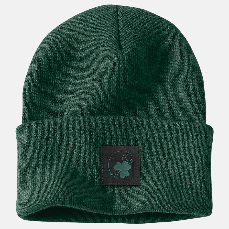 Picture of CARHARTT Knit Shamrock Patch Beanie 105217 Unisex Σκούφος G54 - North Woods