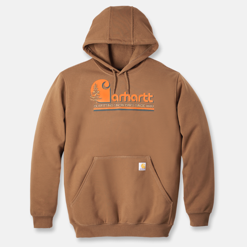 Picture of CARHARTT Loose Fit Midweight Tree Graphic Sweatshirt 106498 Ανδρικό Φούτερ με κουκούλα BRN - Carhartt Brown