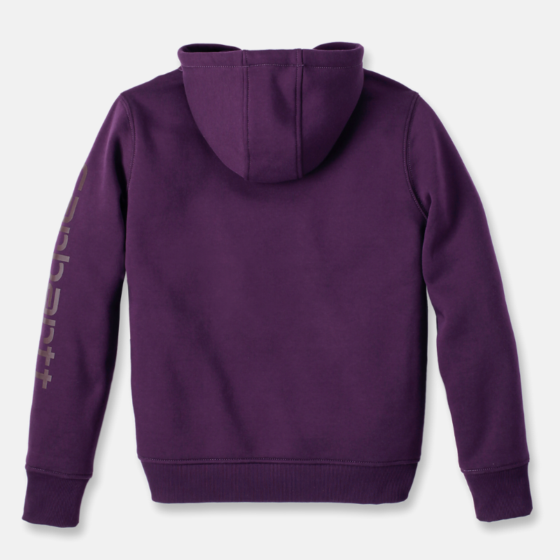 Picture of CARHARTT Logo Sleeve Graphic Sweatshirt 102791 Γυναικείο Φούτερ με κουκούλα V65 - Eggplant