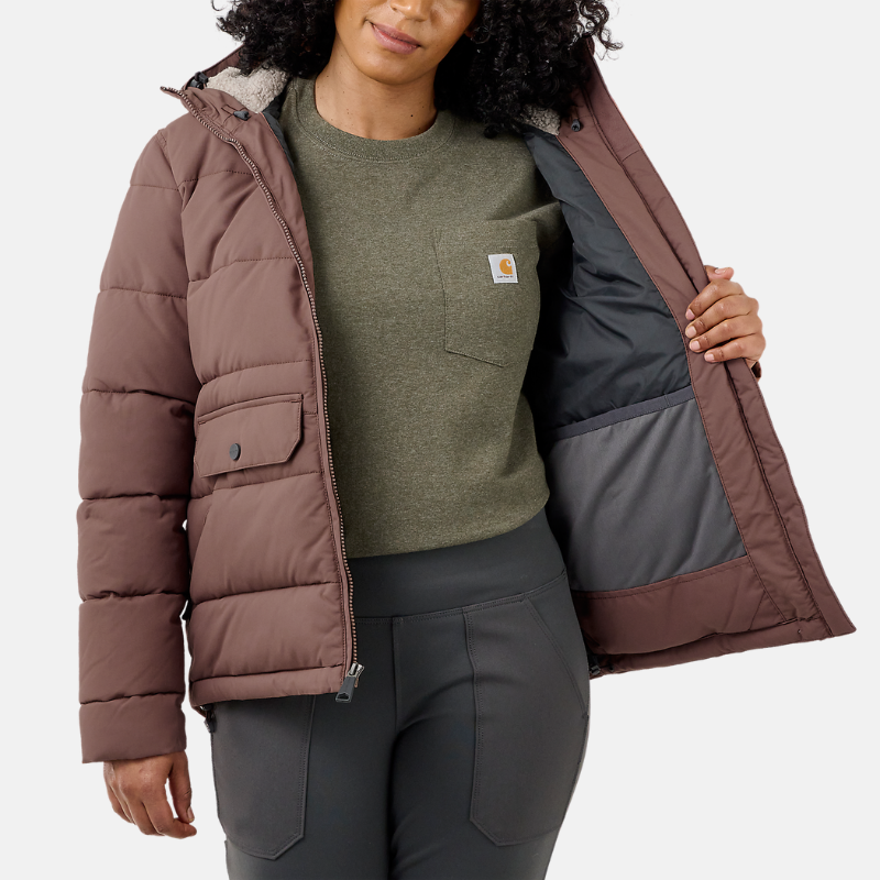 Picture of CARHARTT Montana Relaxed Fit Insulated Jacket 105457 Γυναικείο Μπουφάν B25 - Nutmeg