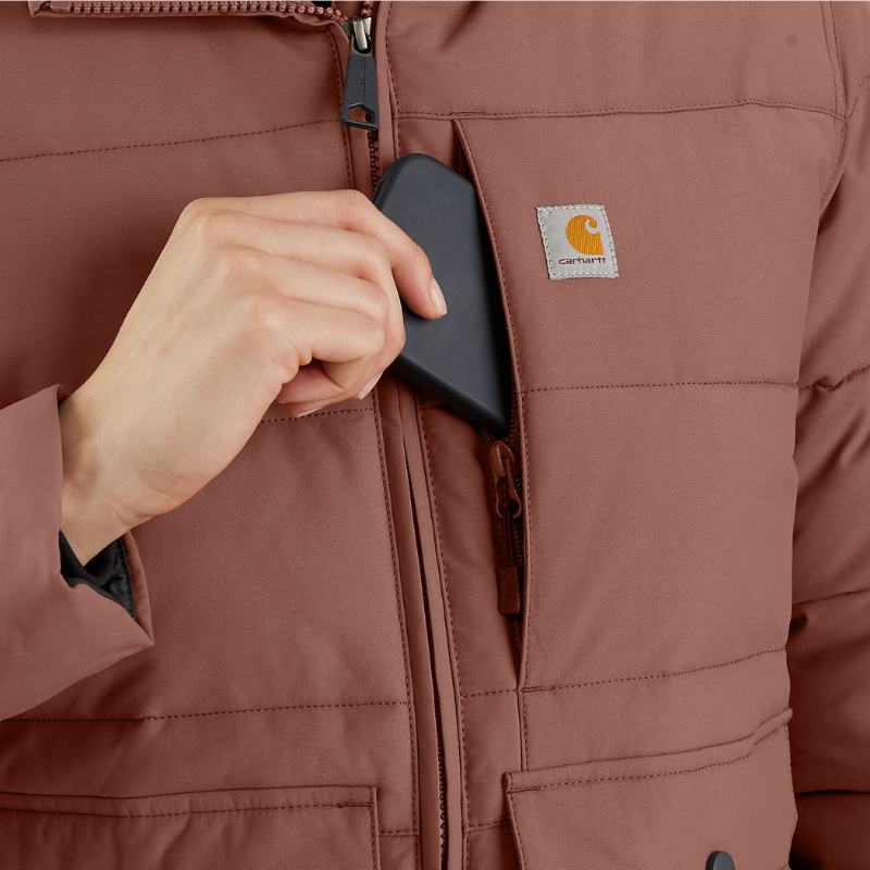 Picture of CARHARTT Montana Relaxed Fit Insulated Jacket 105457 Γυναικείο Μπουφάν B25 - Nutmeg