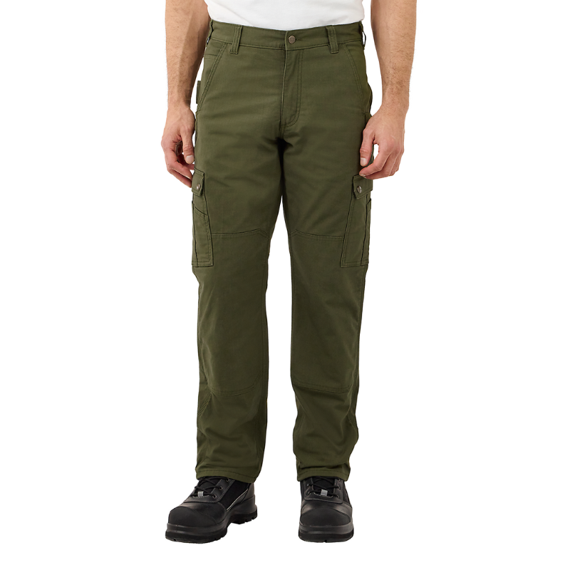 Picture of CARHARTT Rugged Flex® Relaxed Fit Ripstop Cargo Fleece-Lined Work Pant 105491 Ανδρικό Παντελόνι G72 - Basil