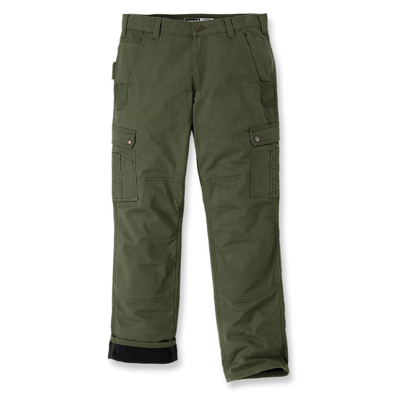 Picture of CARHARTT Rugged Flex® Relaxed Fit Ripstop Cargo Fleece-Lined Work Pant 105491 Ανδρικό Παντελόνι G72 - Basil